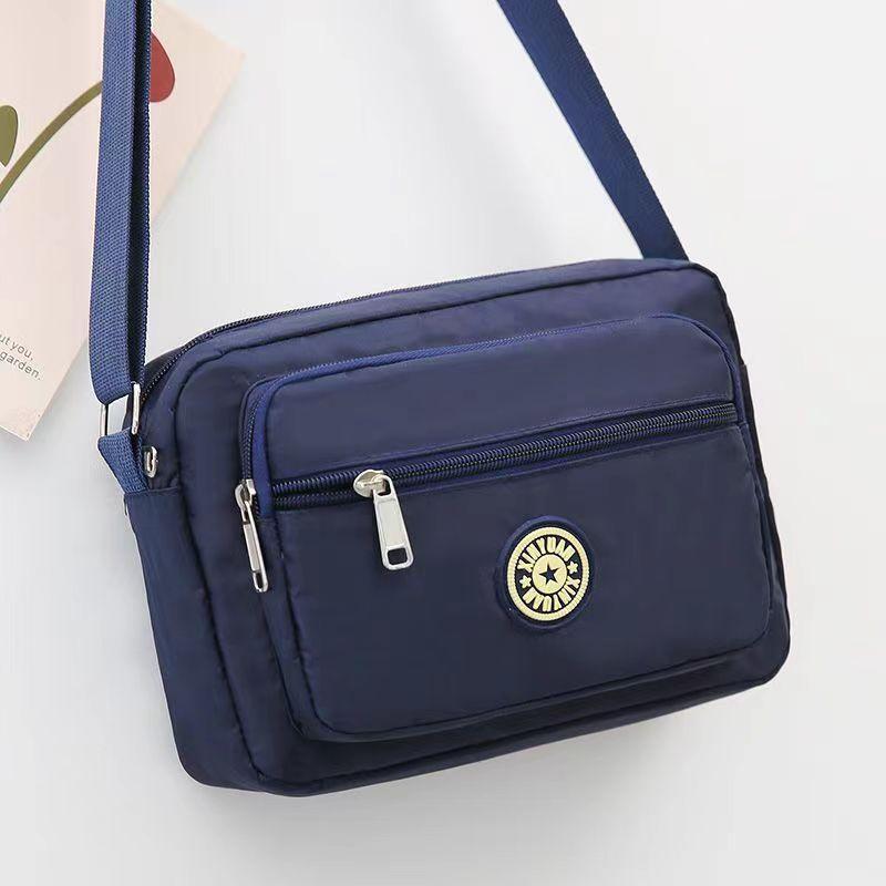 Wholesale New Flower Cloth Bag Oblique Span Bag Middle-aged and Elderly Bag Stall Night Market Oxford Cloth Shoulder Bag Women's Bag Canvas Bag