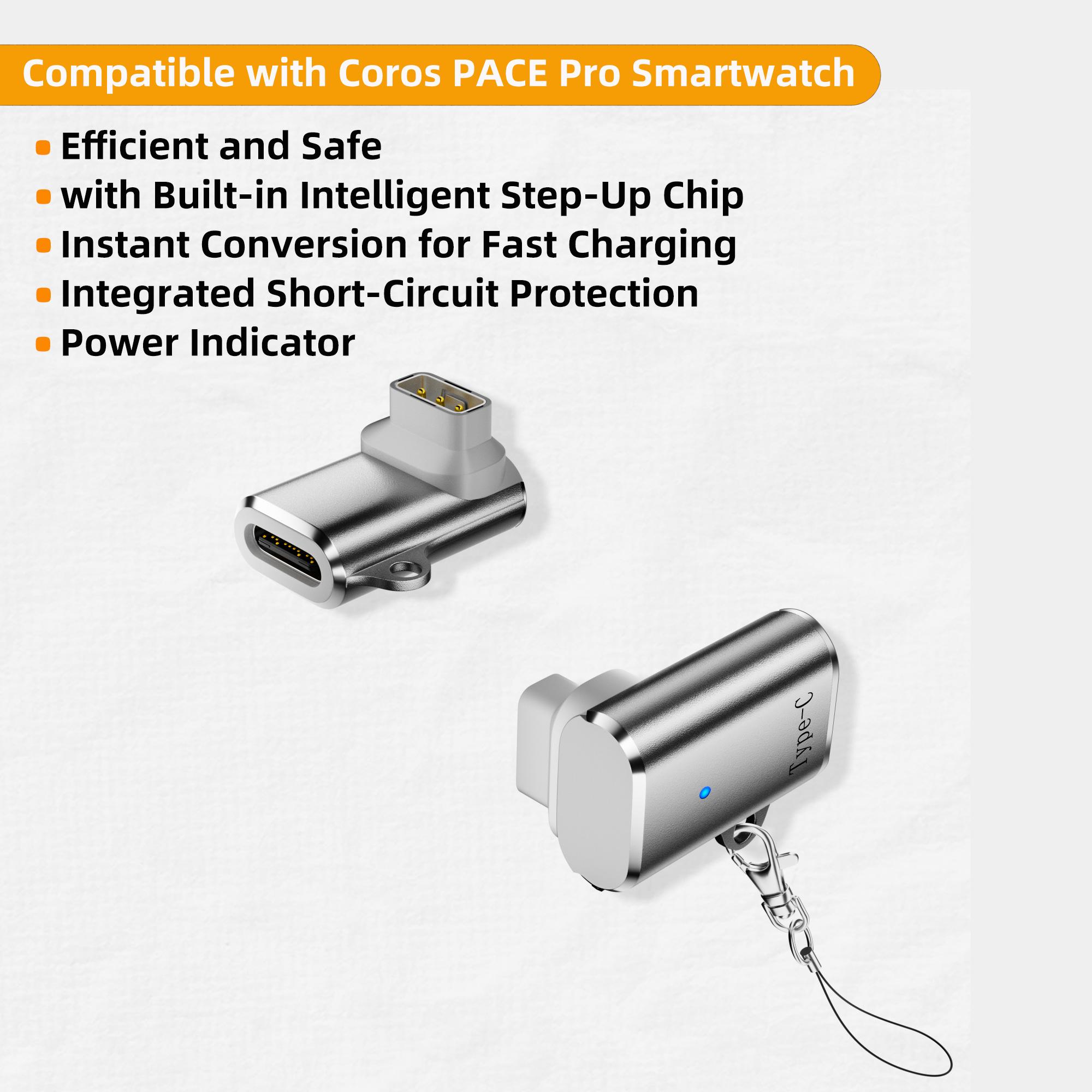

Converter for Coros Pace 2/ Pace 3 Charger usb-c / Coros Apex 2 Pro Charging Adapter / Apex 42mm 46mm/Coros Vertix Smartwatch