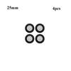 4pcs New 25~76mm Kids Plane Toy Parts Black 1" - 3" Inch Tail EVA Sponge Wheel Hub Plane Accessory
