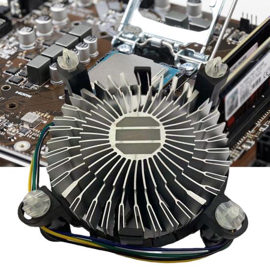 Cooler de CPU Desempenho Silencioso Estável Antiderrapante Alta Velocidade Eficiente Dissipação Rápida de Calor Alumínio