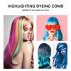 Hair Dyeing Highlighting Comb Home Salon Weaving Sectioning Tail Comb Styling Tool for Hair Coloring Black