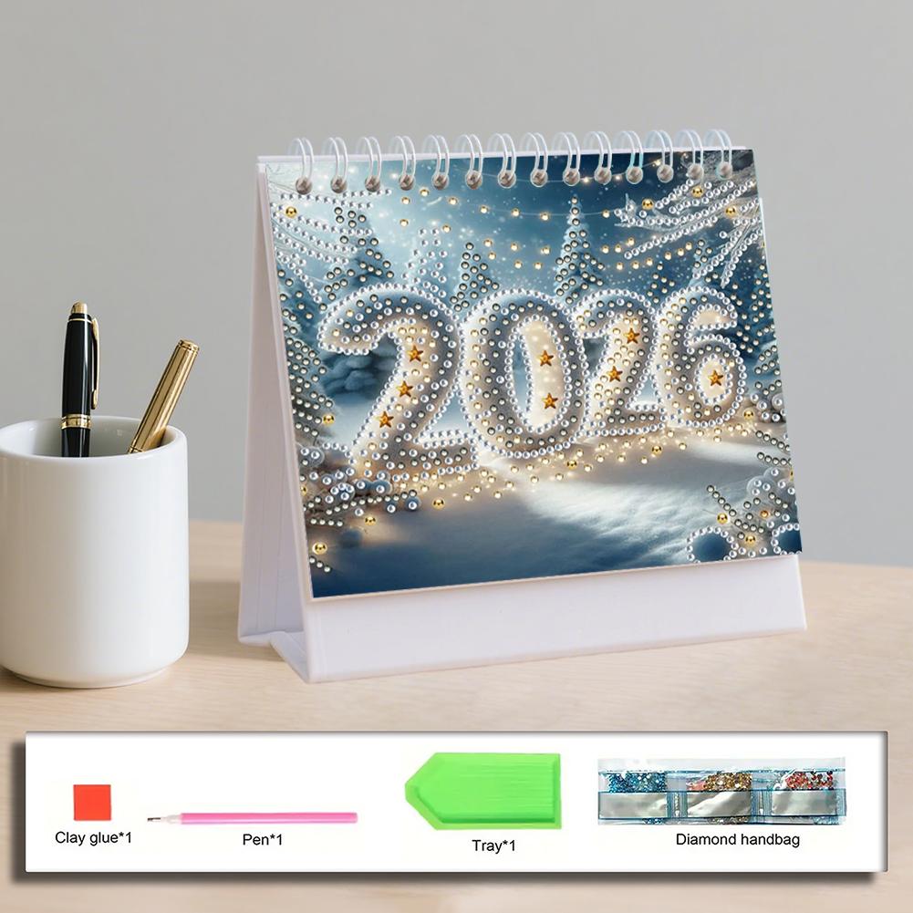 5D/DIY Calendar Diamond Painting Calendar Kit Diamond Decorations Calendar Crystal Painting Desk Calendars Kit Gift for Friends