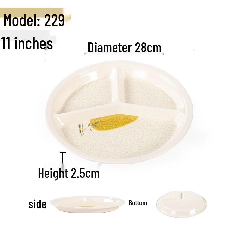 Commercial Round Melamine Dinner Plate