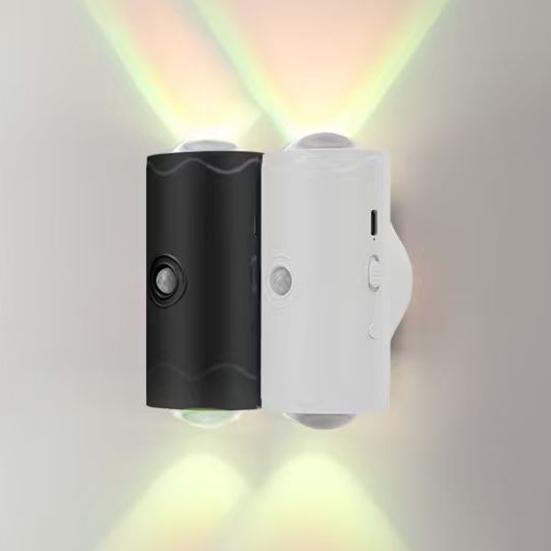 Smart Motion Sensor Night Light Magnetic Changing Color Changing Bedside Lamp Adjustable LED Light for Bedroom Living Room