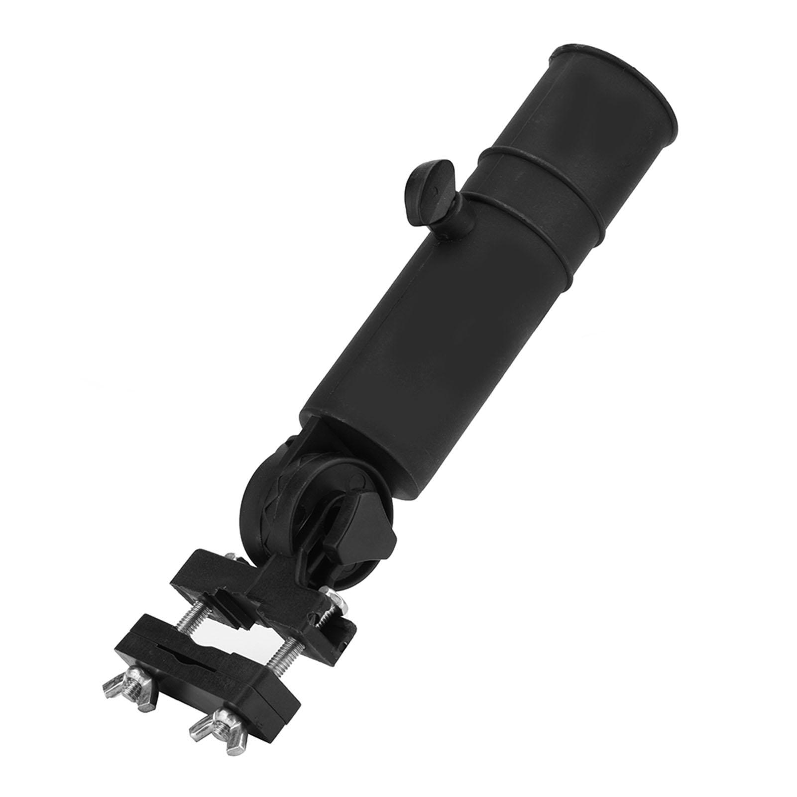 

Cart Umbrella Holder, Black Stand for Trolley Handle, Tools from Sunshine or Rain with sy Installation on Handle, No Need to Hold Umbrella, F