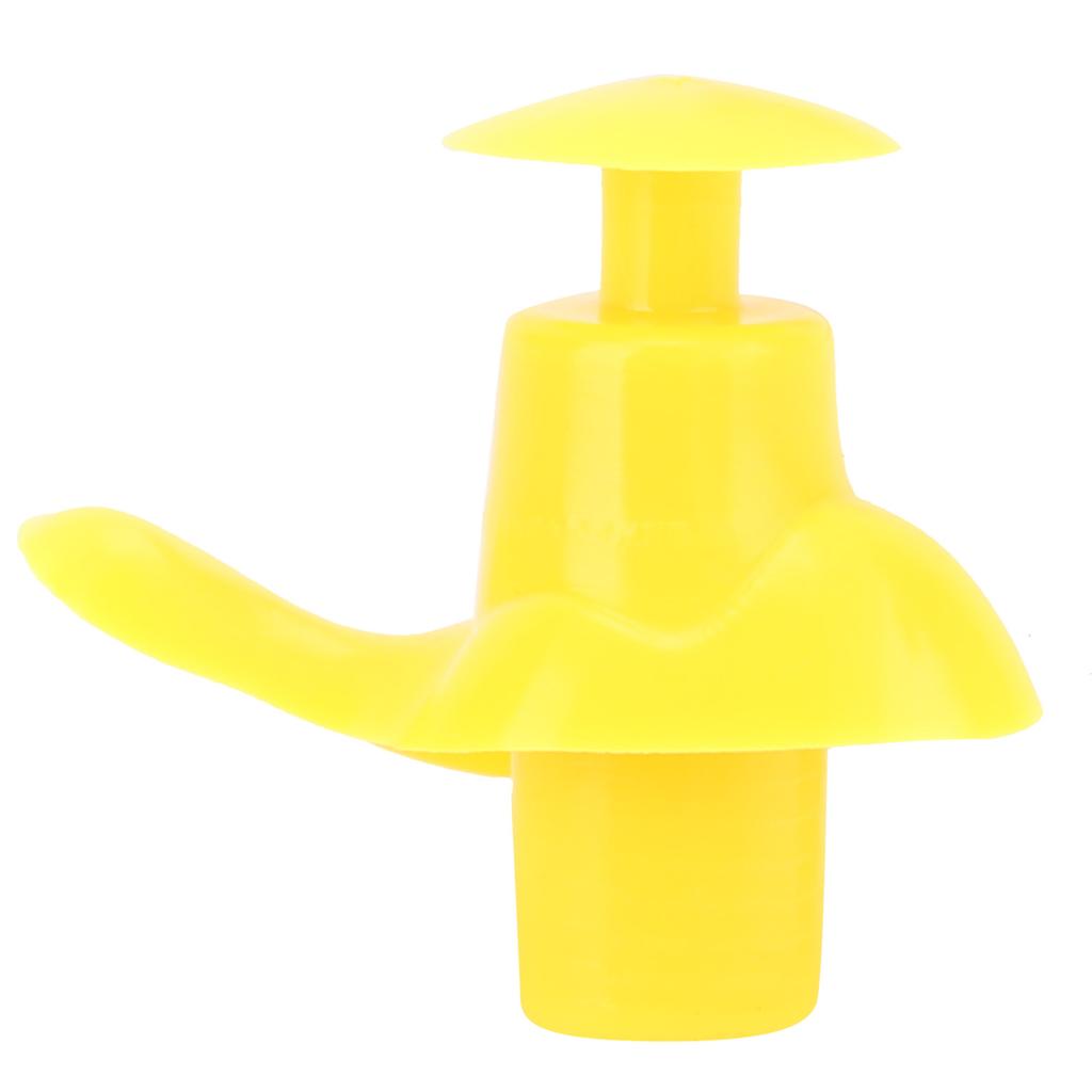 Silicone Waterproof DustProof Spiral Earplug for Children and Adults Swimming Accessory(Yellow )