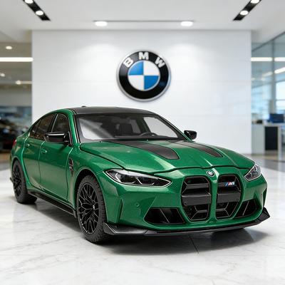 1:24 BMW M3 CS LCI G80 Mpower Supercar Alloy Model Car Toy Diecasts Metal Casting Sound and Light Car Toys For Children Vehicle