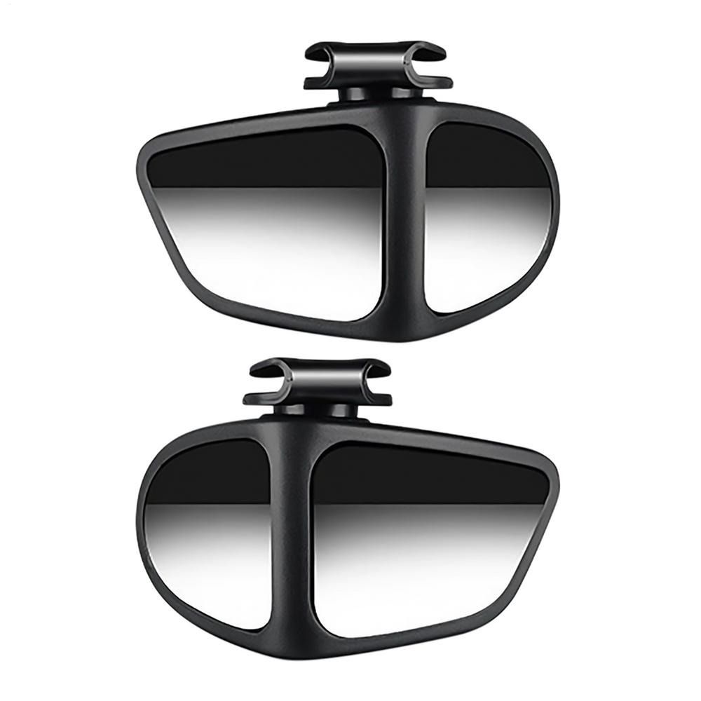 2 Side Car Rear View Auxiliary Mirror 360 Degree Rotatable Wide Angle Reversing Mirror Driving