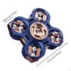 Metal Rotator with StarWheel Sleek Finish Rotating Hand Fidget Wheel for Fidgeters, Adults,