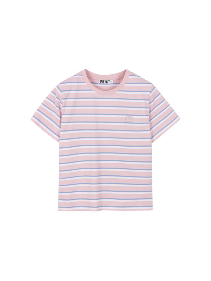 Peulojegteuem Women'S) Multi Stripe Short Sleeve T-Shirt_Eyf2Tr2752