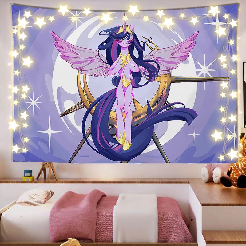 My Little Pony Tapestry - Cute Girls' Room Dorm Decor Wall Hanging Backdrop.