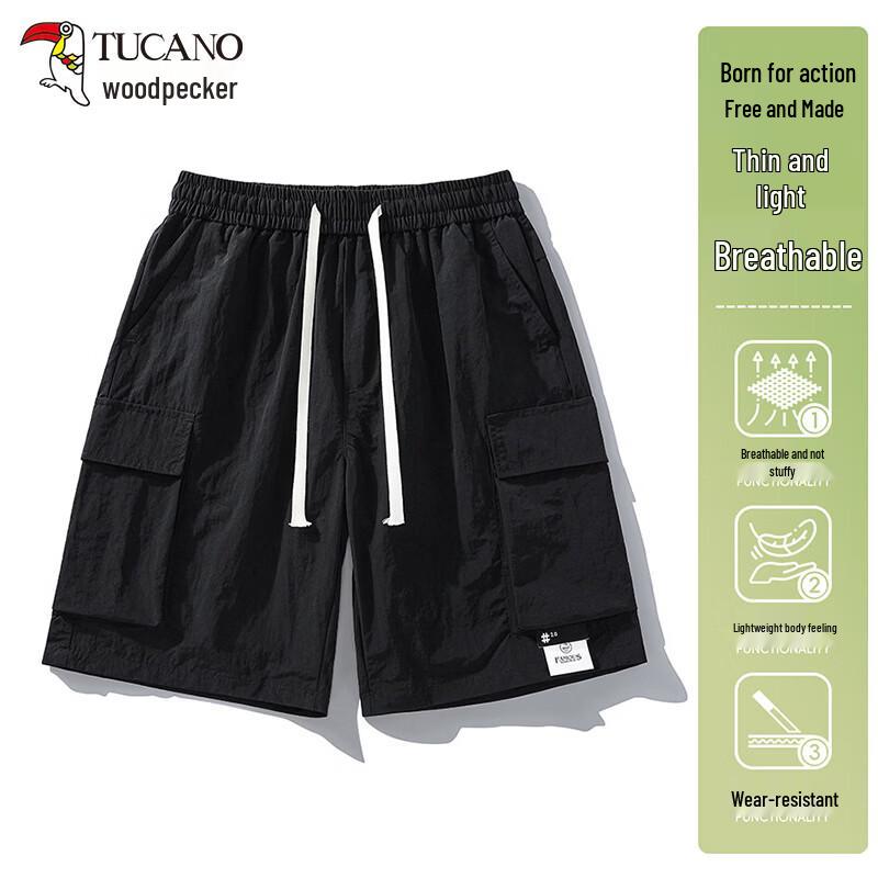 TUCANO Women s Multi-Pocket Cargo Shorts M чёрный