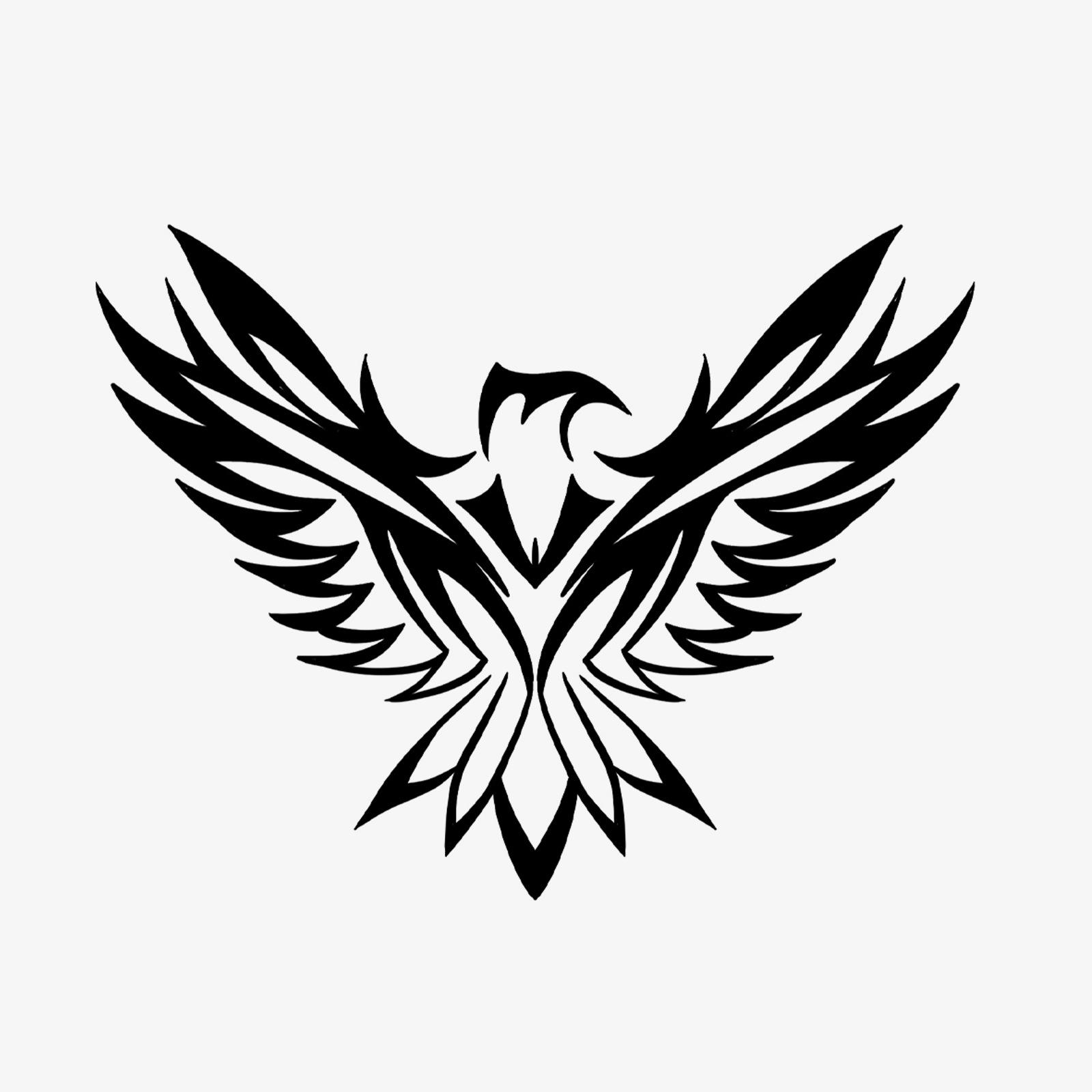 High-End Y2K Dark System Personality Domineering Gothic Style Eagle Men S Tattoo Sticker 7*10CM