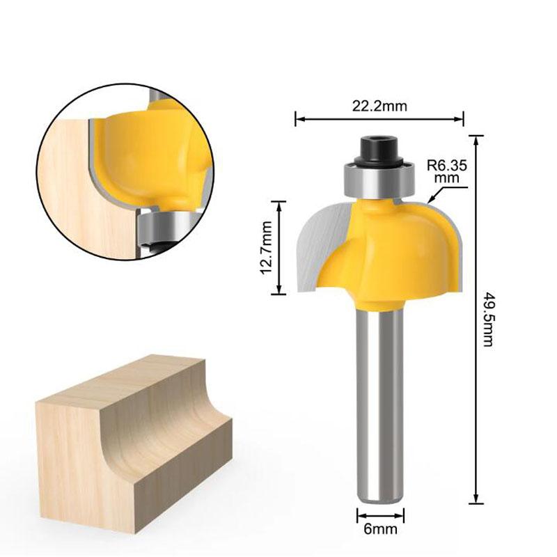 6mm Shank Woodworking Milling Cutter Trimming Machine Router Bit Bakelite Milling Engraving Machine for Woodwork Power Tools