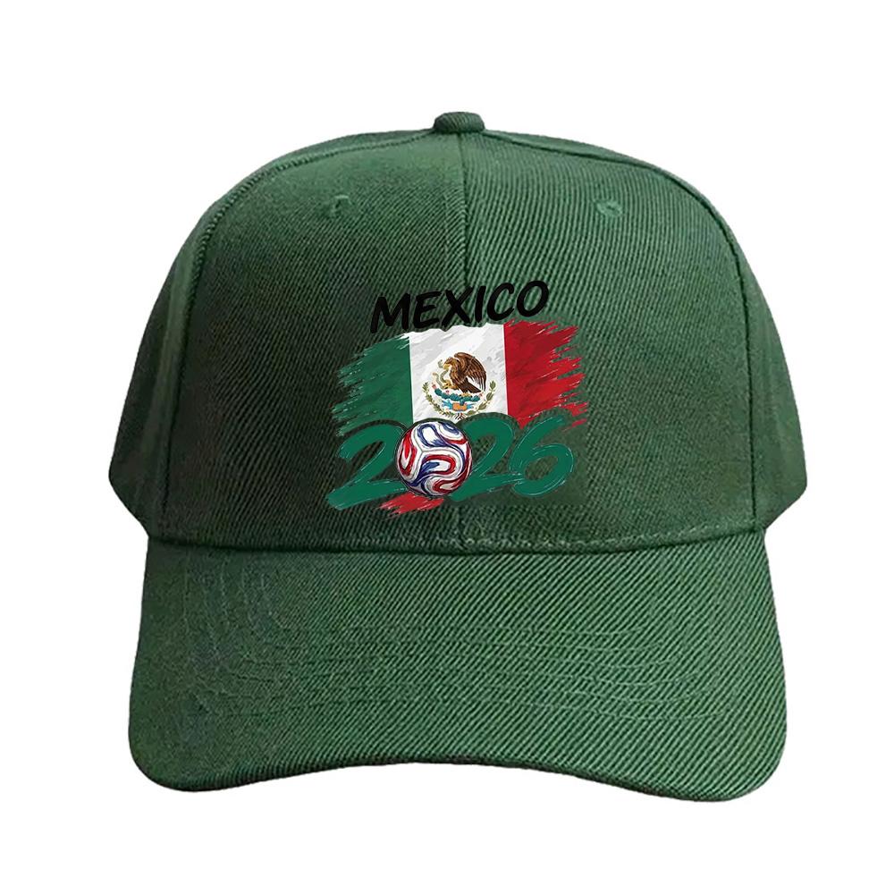 Mexico Flag Football FanSoccer Cap Summer Woman Man Adult Hat Casual Adjustable Funny Dad Printed Baseball Caps