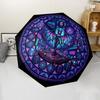 Cybernetic Fantasy Realm pattern umbrella, portable and foldable design, 8 ribs, a casual accessory for Halloween, Christmas, and birthday gifts.