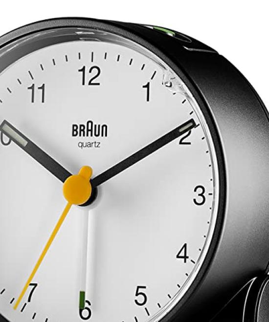 Klasický analogový budík BC01BW BRAUN/hnědý