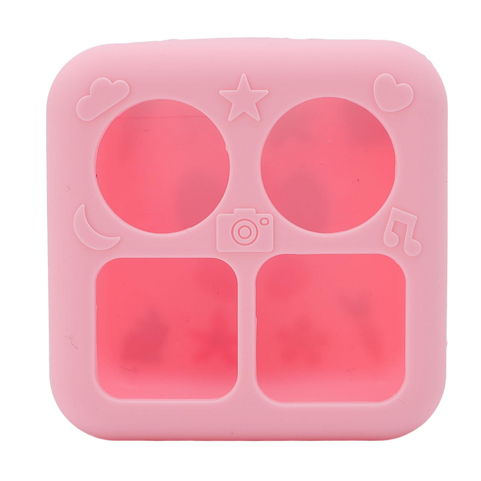 

Music Player Silicone Case Impact Scratch Resistant Thickened Sound Player Protective Cover with рожевий