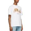 Palm Angels T Shirts Men's White Crew Neck Moderate Straight Fit PMAA001F21JER0230160