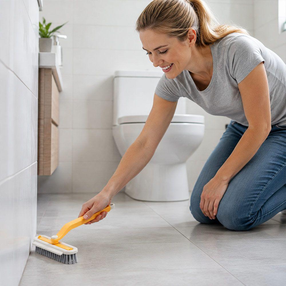 Hard Bristle Gap Cleaning Brush 2in1 Toilet Brush New Crevice Brush Tile Floor