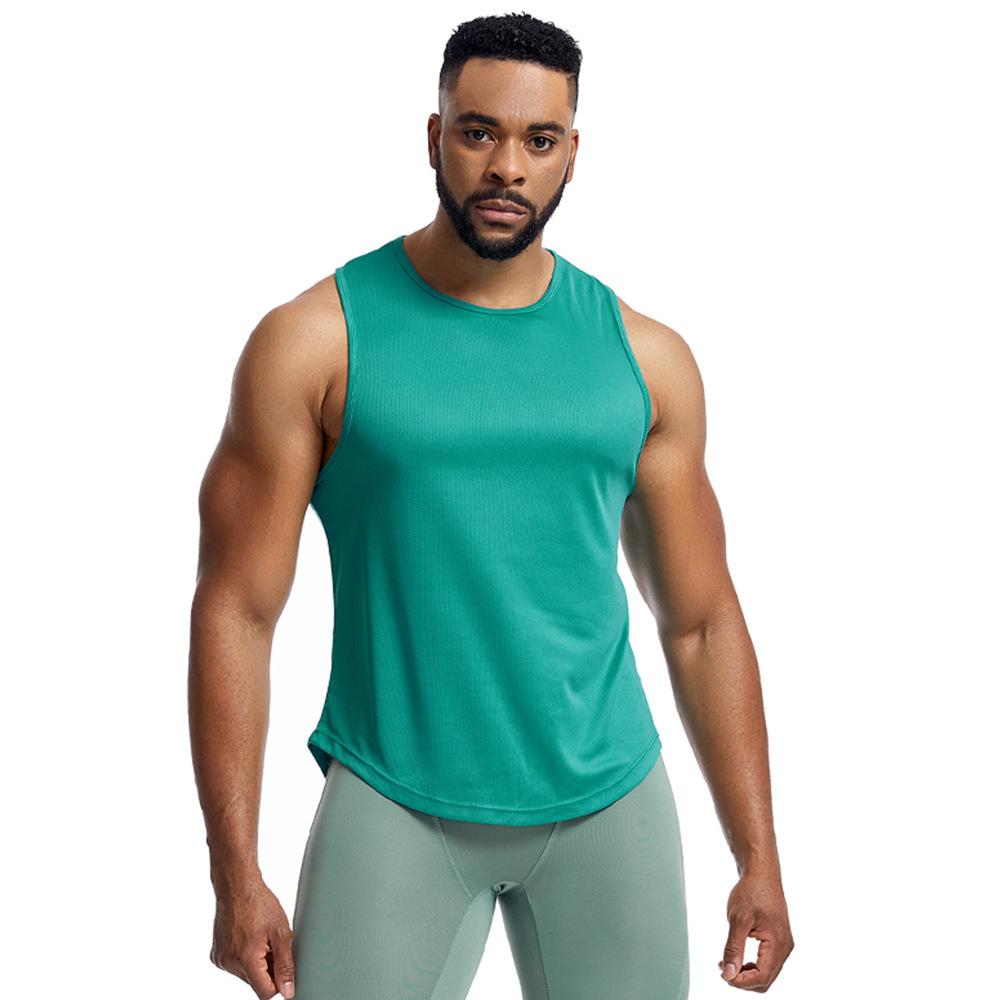 Men's Athletic Sleeveless Tank Tops Running Breathable Workout Vest for Gym Fitness Shirt