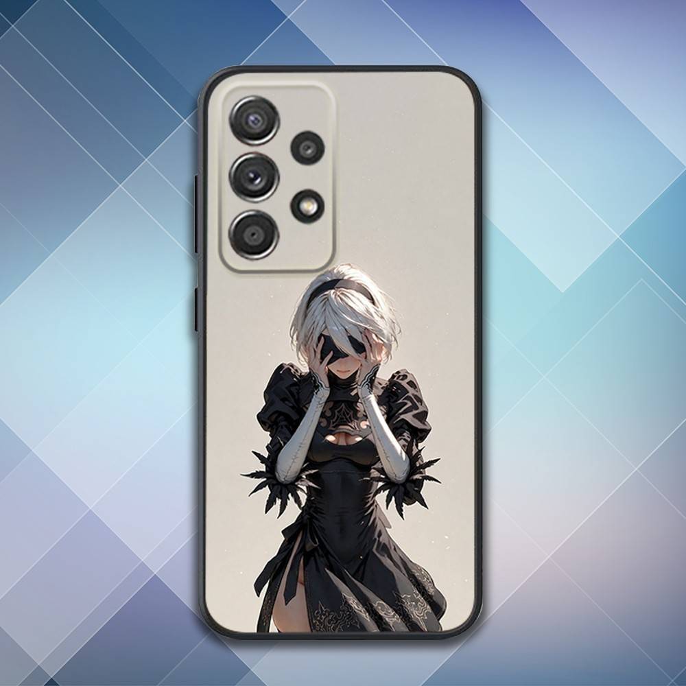 N-Nier 2B A-Automata Phone Case For Samsung S25,S24,S21,S22,S23,S30,Ultra,S20,Plus,Fe,Lite,Note,10,9,5G Black Cover