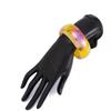 Punk Colorful Sparkling Transparent Wide Bracelet Chunky Party Geometric Arc Handmade Resin Acrylic Charm Bracelet Bangles Jewelry for Men and Women