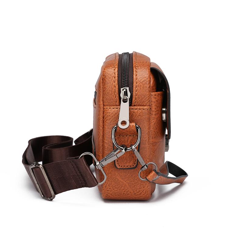 Borse a tracolla in pelle casual mini da uomo borsetta piccola da uomo borsa a spalla da uomo firmata vintage in pelle borsa a tracolla da uomo portafoglio da uomo