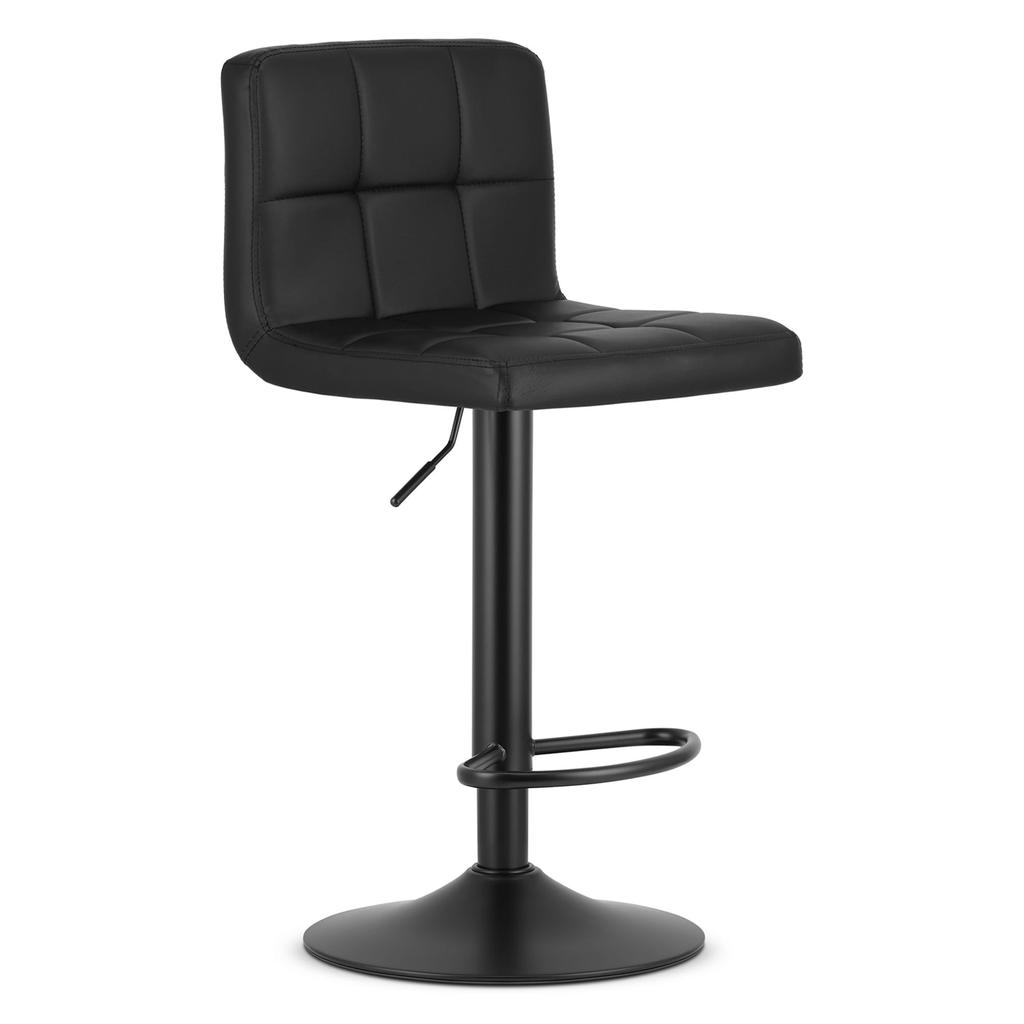 PROT stool - black eco-leather / black base