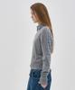 PARTIMENTO WOMEN Contrast Stripe Knit Crew Neck_Melange