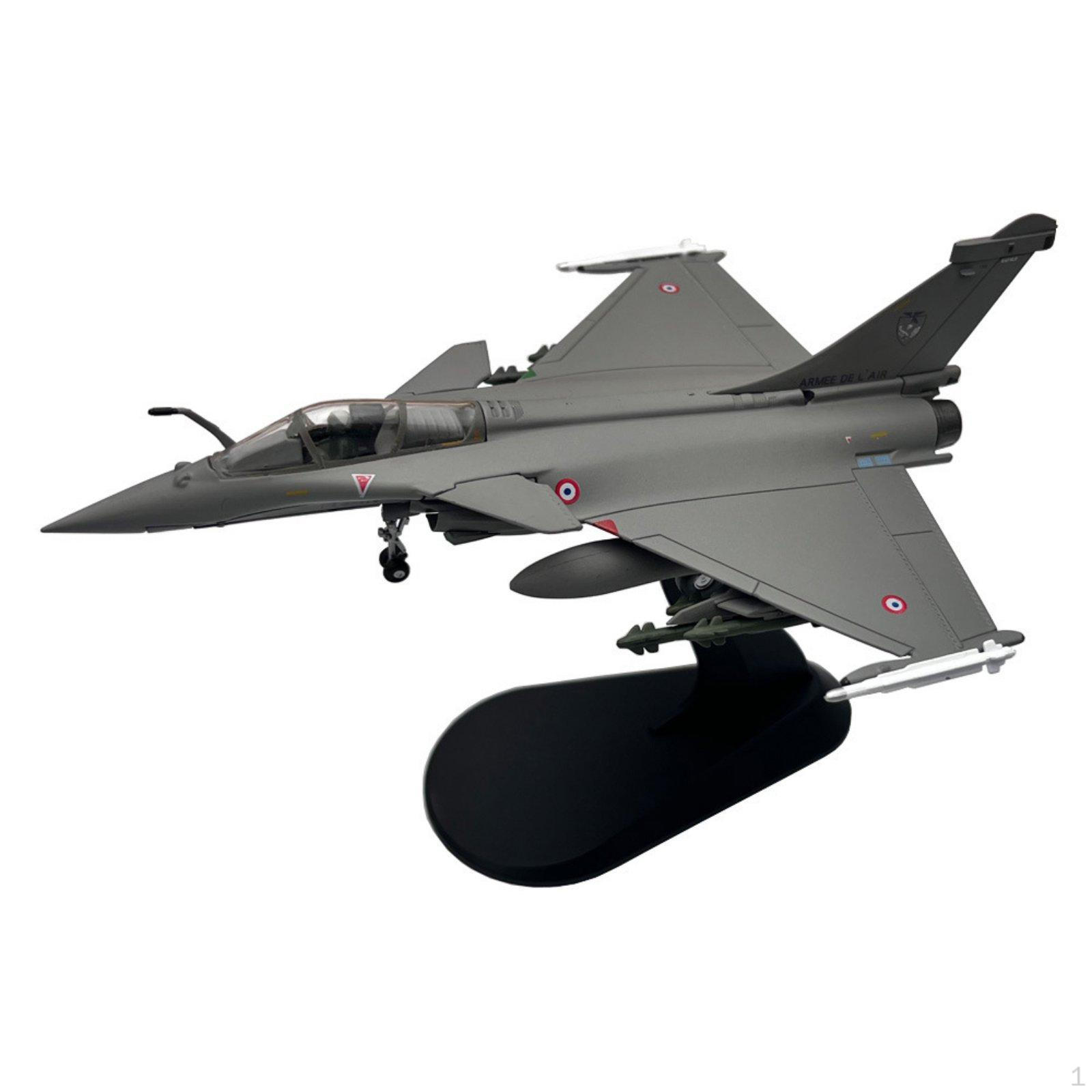 1/100 Scale Rafale C Model PreAssembled Fighter Jet Collectible Item 1:100 Warplane