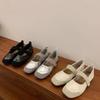 New Style Retro Women Spring Round Flat Shoes Comfor Anti Slip Mary Janes Shoes Soft Sole Versatile Women's Casual Shoes