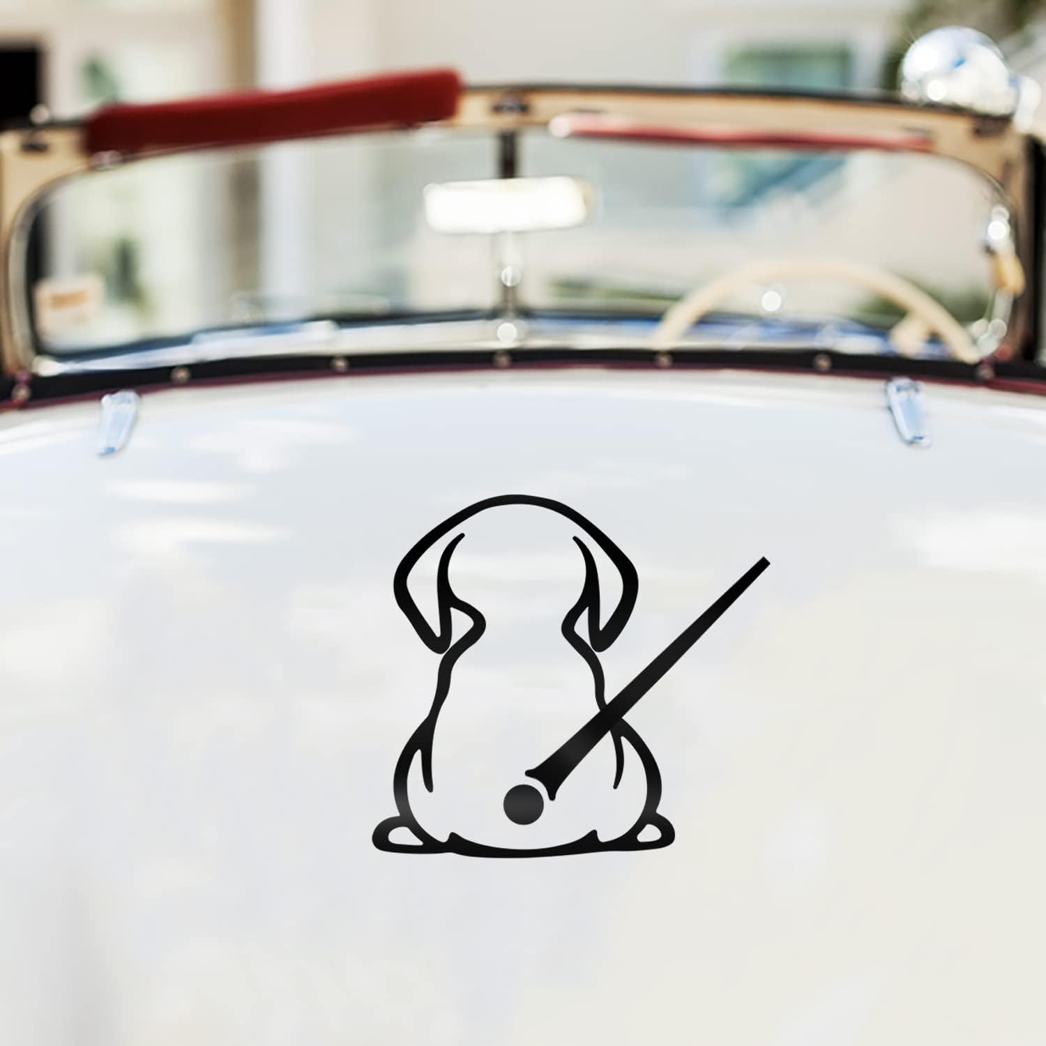 

Brand, Waterproof Dog Decal, Vinyl Sticker for Car Rear Window, Moving Tail, White, 8.85 x 10.63in чёрный