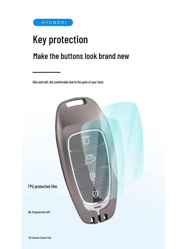 Leather Key Case for 2021 Hyundai Tucson L - Fits 2020-2021 Models