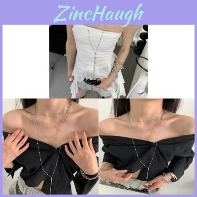 Geometric Copper Necklace With Tassel Pendant For Women Men Stylish Summer Accessory