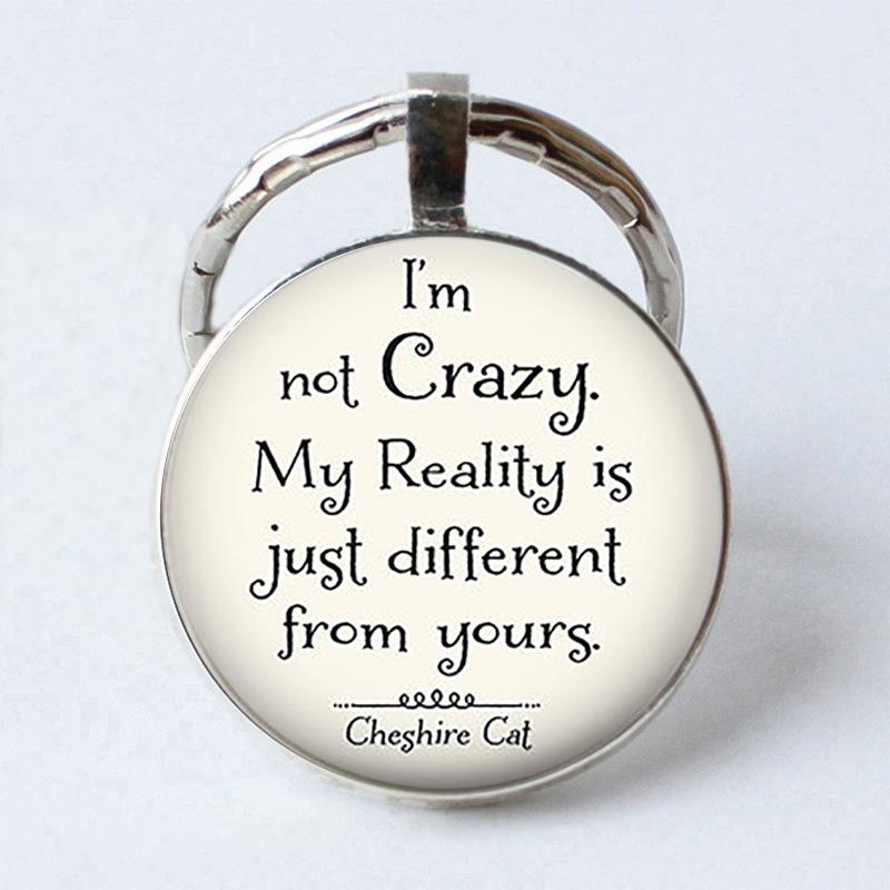 Keychain Accessories Pendant Floral Thanksgiving Text Good Friends Retro Personalized Keychain Gift Pendant