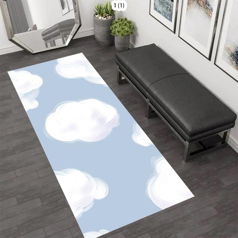 Minimalist Cloud Starry Sky Pattern Area Carpet Mat Rug Home Decoration Dreamy Modern Nursery Bedroom Floor Rug Carpet 40X120CM