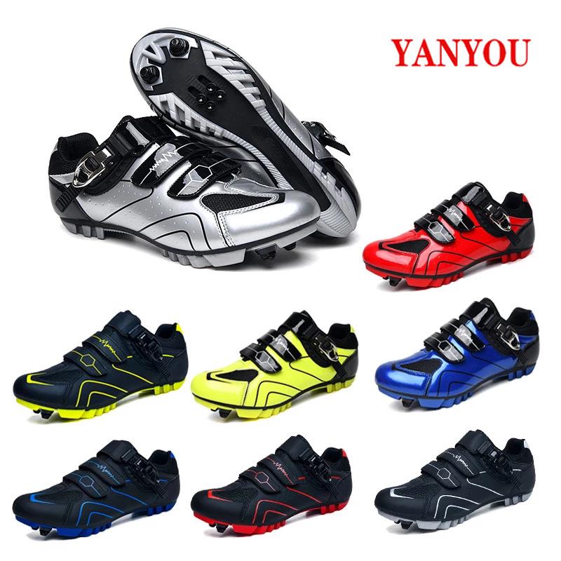 Unisex Reflective Cycling Lock Shoes for Road & Mountain Biking