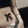 Premium Sense Simple Retro Personality Spice Girl Lace Bow Tattoo Sticker Y2K