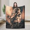 Extremoduro Spanish Hard Rock Band Blanket Robe Iniesta Travel Office Flannel Throw Blanket For Outdoor Warm Bedspread Gift
