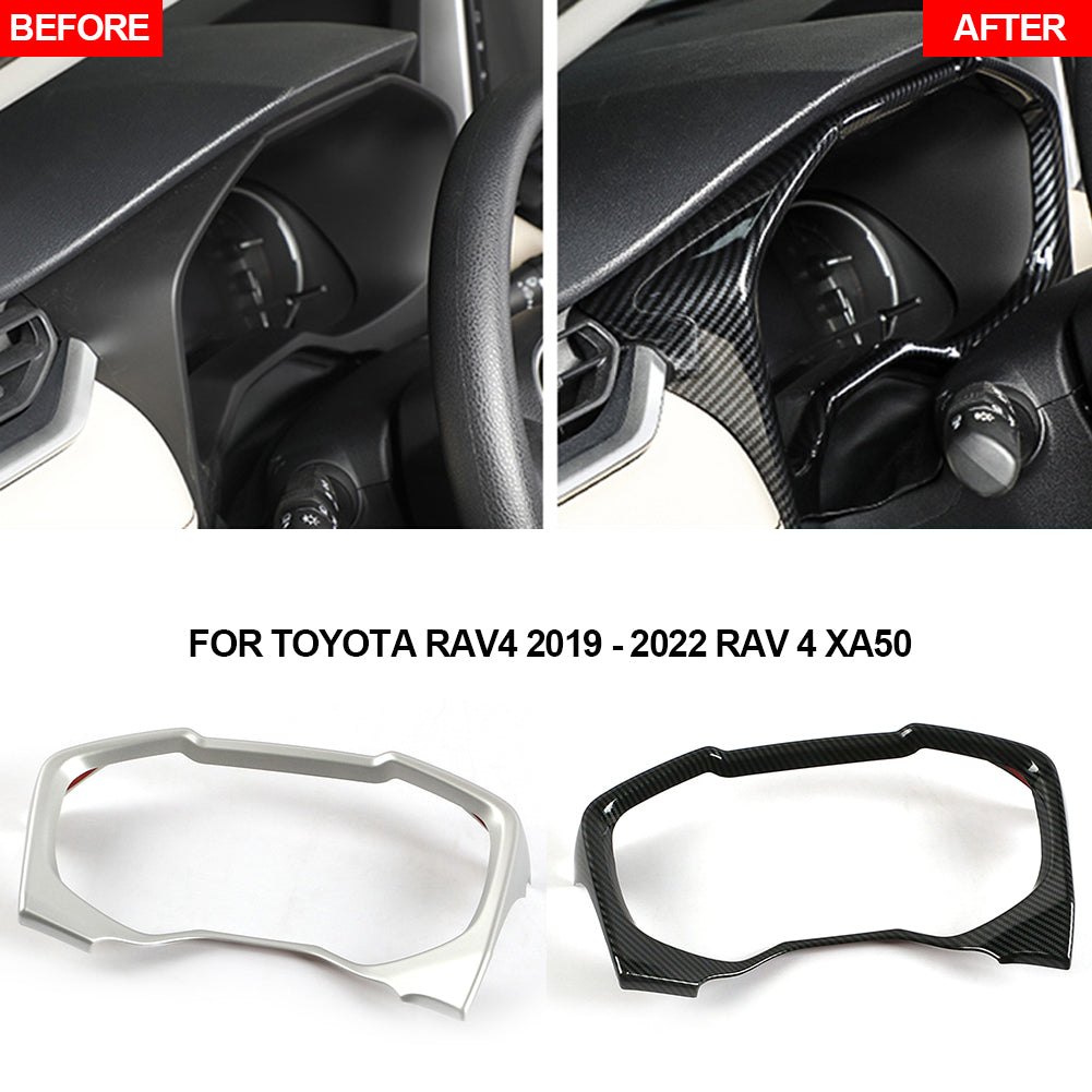 For Toyota RAV4 2019 2020 2024 2024 RAV 4 XA50 Car Dashboard Display Meter Ring Speedometer Gauge Cover Trim Frame Accessories
