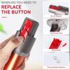 A65T-12PC Wand Tube/Cleaner Head Clip Latch Tab Button For Dyson V7 V8 V10 V11 V15 Vacuum Replacement Tool Button With Spring
