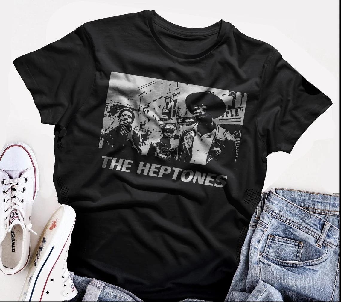 the Heptones Graphic Short Sleeve Unisex Black T shirt Q8349 S