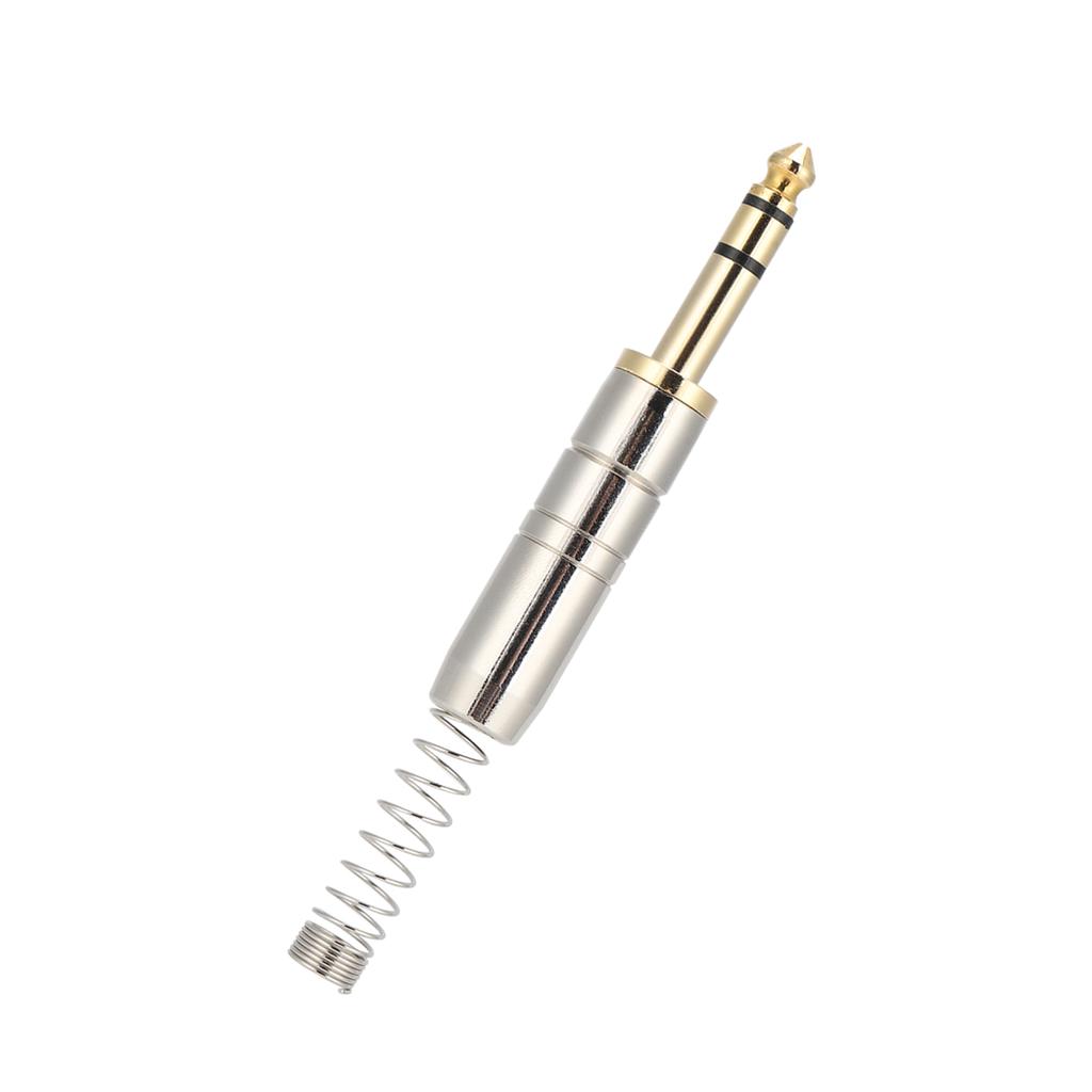 Stereo Audio Plug 6.35MM GoldPlated Welding Stereo DIY Audio Plug for Electric Guitar Cord