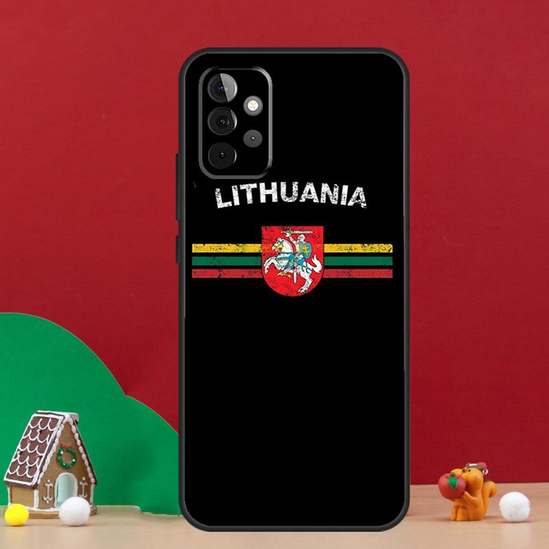 Fashion Lithuania Flag Case For Samsung Galaxy A55 A52 A32 A12 A33 A06 A16 A26 A36 A56 A15 A53 A13 A34 A54 A14 A17