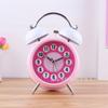 Creative Candy Color Metal Bell Alarm Clock 1.1 Inch Silent Clock Student Dormitory Special Clock for Getting Up