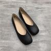 Women's Slip on Leather Loafers Spring Autumn Fashion Ballet Shoes Ladies Casual Round Toe Cute Flats Nurse Shoes Sneakers
