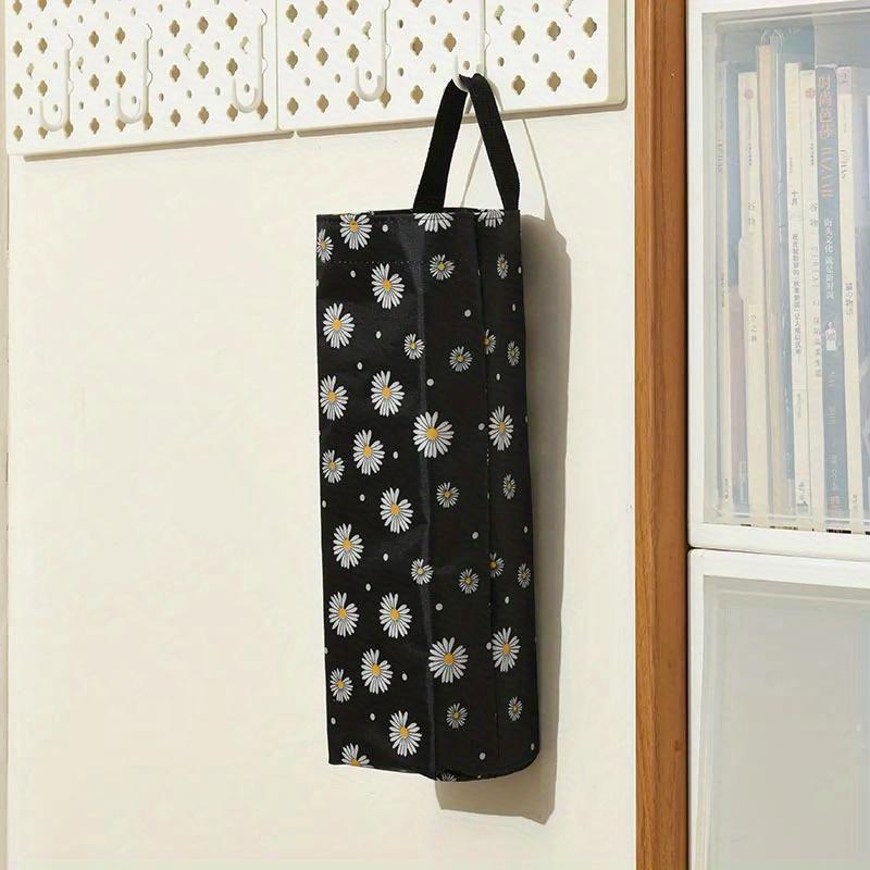 

Grocery Bag Holder Wall Mount Holder Dispenser Hanging Storage Trash Garbage Bag Home Kitchen Garbage Organizer чёрный