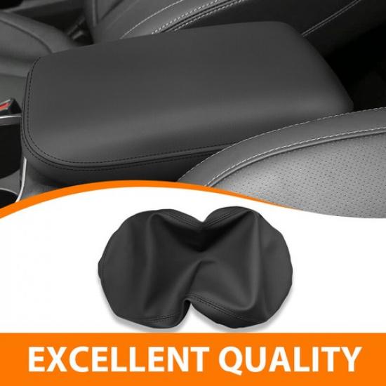 Center Console Lid Armrest Cover PVC Leather For Subaru Outback -2024 Black1