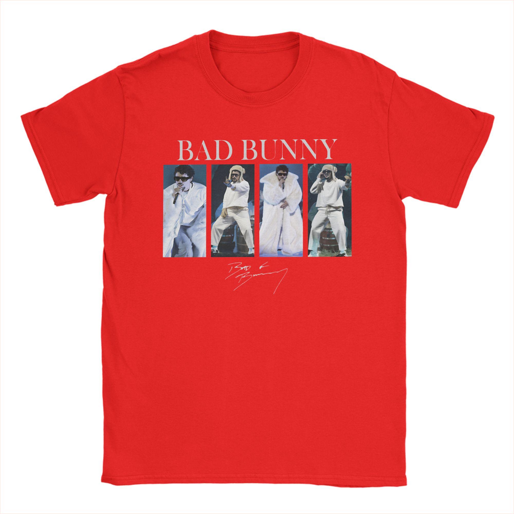 

Bad Bunny Puerto Rican Flag Benito Bowl T Shirt Summer Cotton TShirts For Male Trending Tshirt Short Sleeves Aesthetic Tees S